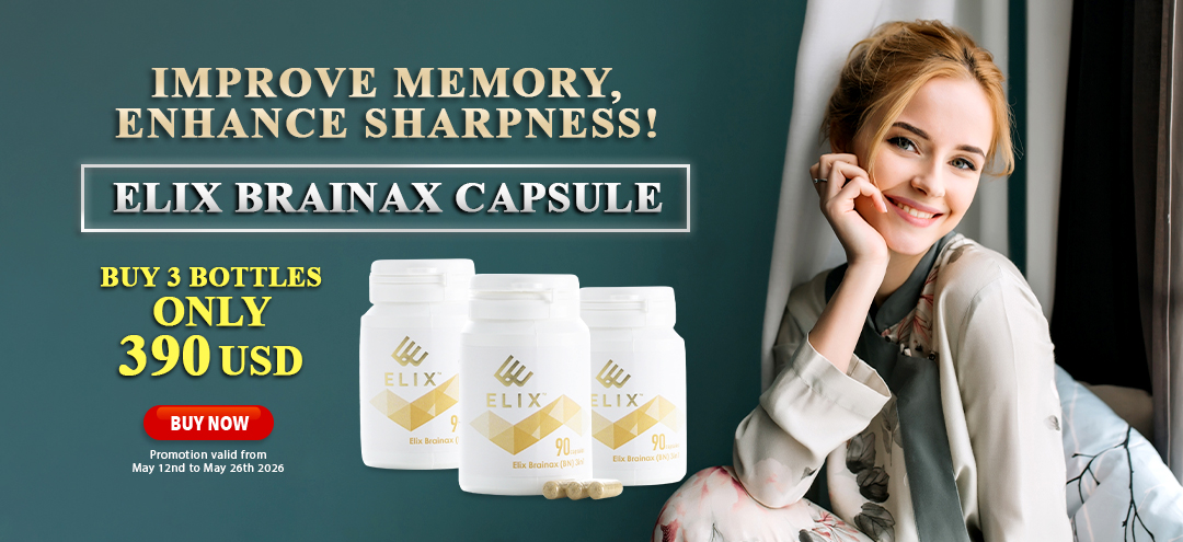 Elix Brainax Capsules buy 3 bottles Only 390USD