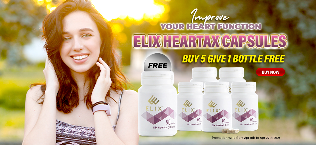 Elix Heartax Capsules Buy 5 give 1 bottles free
