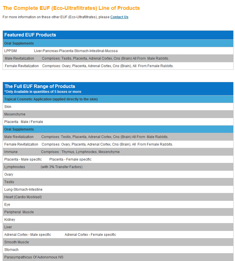 NS-Mart - EUF Overview - Stem Cells Extracts, Diabetes